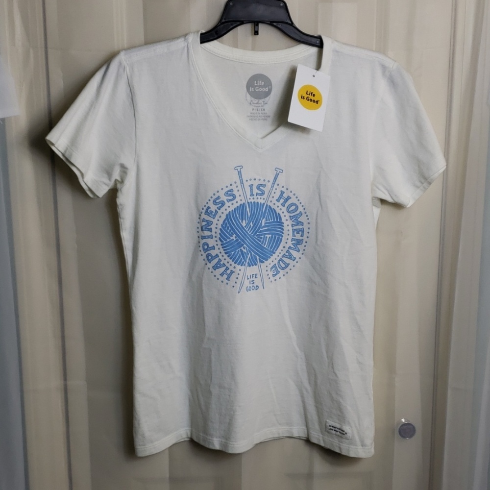 Life is Good Crusher Tee HAPPINESS IS HOMEMADE